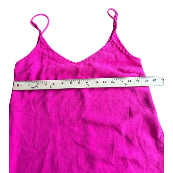 Lulus Sweet Surprise Bright Pink Asymmetrical Hem Maxi Dress Spaghetti Straps XS - Picture 5 of 10